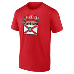 Florida Panthers Shoulder Patch Logo T-Shirt - Red T-shirts