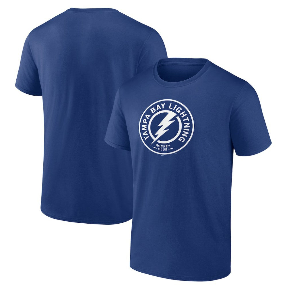 Tampa Bay Lightning Shoulder Patch Logo T-Shirt - Blue T-shirts