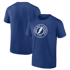 Tampa Bay Lightning Shoulder Patch Logo T-Shirt - Blue T-shirts