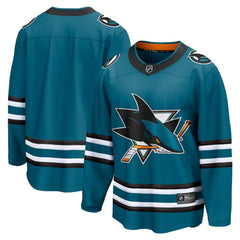 San Jose Sharks Fanatics Home Breakaway Jersey - Teal Jerseys