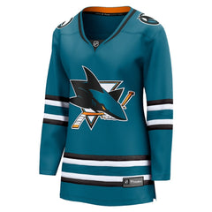 San Jose Sharks Fanatics Women's Home Breakaway Jersey - Teal Jerseys
