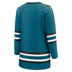 San Jose Sharks Fanatics Women's Home Breakaway Jersey - Teal Jerseys