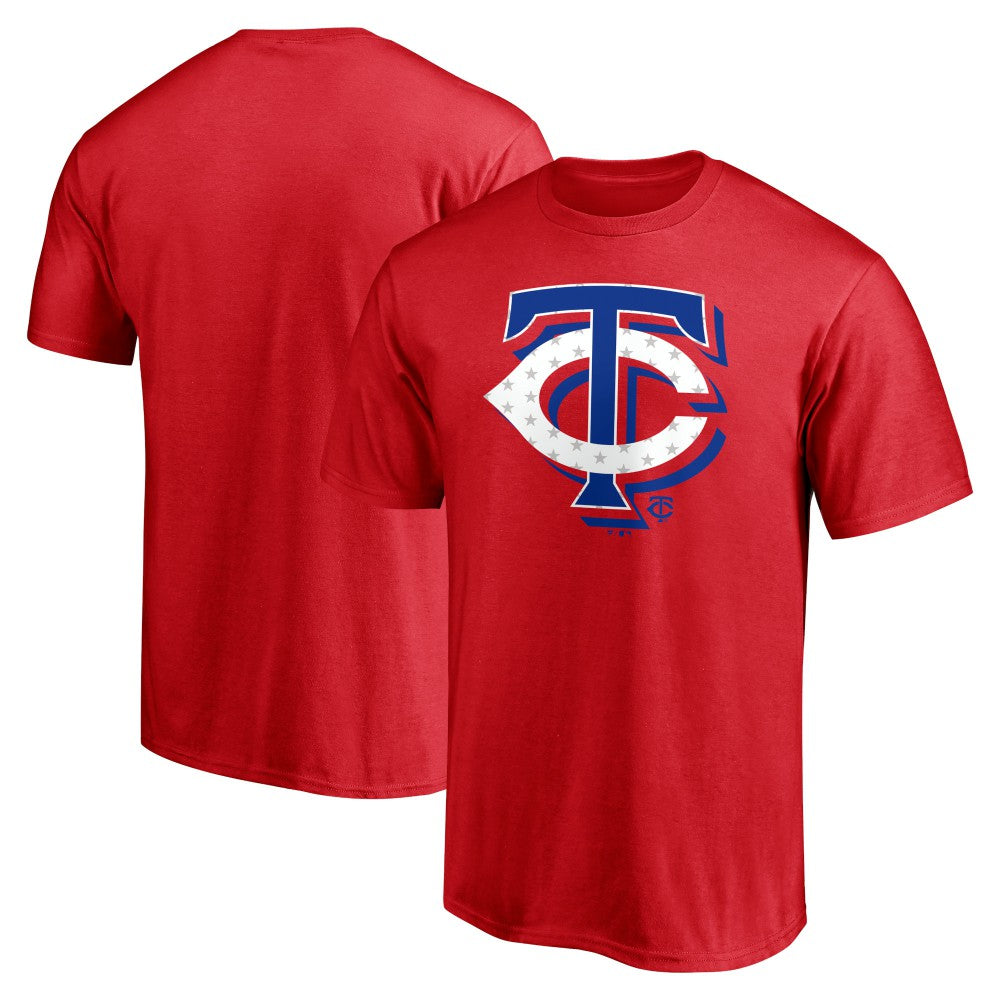 Minnesota Twins Red White and Team T-Shirt Red