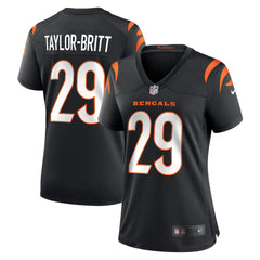 Cam Taylor-Britt Cincinnati Bengals Women's Game Player Jersey - Black for sale