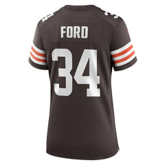 Jerome Ford Cleveland Browns Women's Game Player Jersey - Brown discount