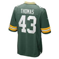 Kiondre Thomas Green Bay Packers Game Player Jersey - Green online