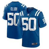 Segun Olubi Indianapolis Colts Game Player Jersey - Royal discount