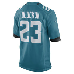 Foyesade Oluokun Jacksonville Jaguars Game Player Jersey - Teal on sale