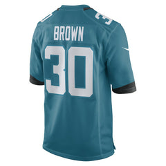 Montaric Brown Jacksonville Jaguars Game Player Jersey - Teal online