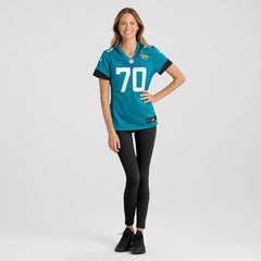 Cole Van Lanen Jacksonville Jaguars Women's Game Player Jersey - Teal for sale