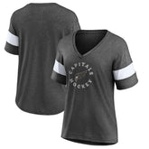 Washington Capitals Fanatics Women's Special Edition 2.0 Ring The Alarm V-Neck T-Shirt - Heather Charcoal T-shirts