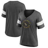 Pittsburgh Penguins Fanatics Women's Special Edition 2.0 Ring The Alarm V-Neck T-Shirt - Heather Charcoal T-shirts