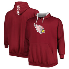 Arizona Cardinals Big & Tall Logo Pullover Hoodie - Cardinal sale
