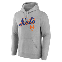 New York Mets Wahconah Pullover Hoodie Gray