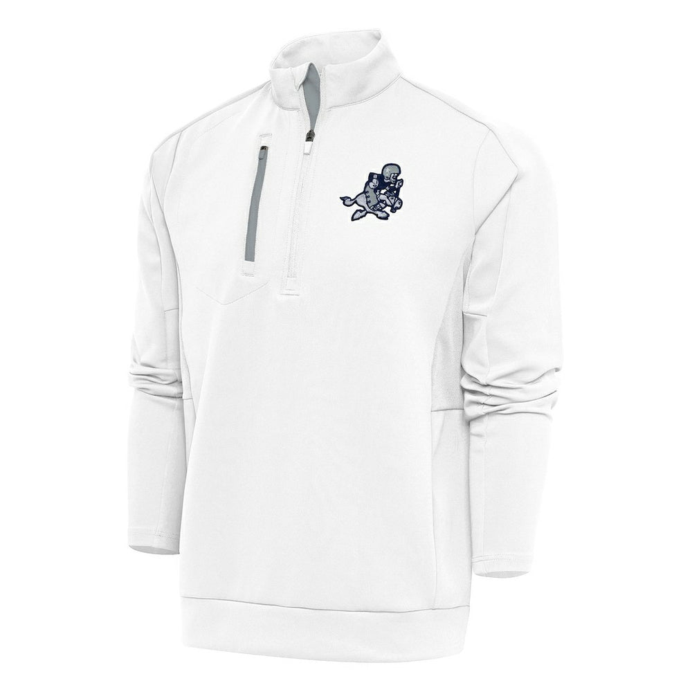 Dallas Cowboys Antigua Team Logo Throwback Generation Quarter-Zip Pullover Top - White outlet