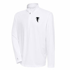 Atlanta Falcons Antigua Team Logo Throwback Tribute Quarter-Zip Pullover Top - White outlet