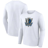 Dallas Mavericks Alternate Logo Long Sleeve T-Shirt sale - White outlet