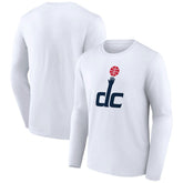 Washington Wizards Alternate Logo Long Sleeve T-Shirt - White shop