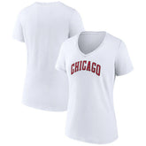 Chicago Bulls Women's Alternate Logo V-Neck T-Shirt sale - White shop