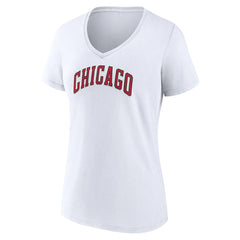 Chicago Bulls Women's Alternate Logo V-Neck T-Shirt sale - White shop