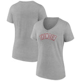 Oklahoma City Thunder Women's Alternate Logo V-Neck T-Shirt - Heather Gray shop