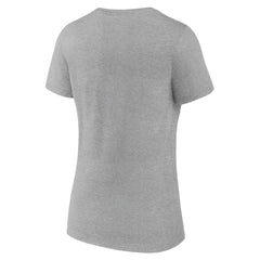San Antonio Spurs Women's Alternate Logo V-Neck T-Shirt - Heather Gray online