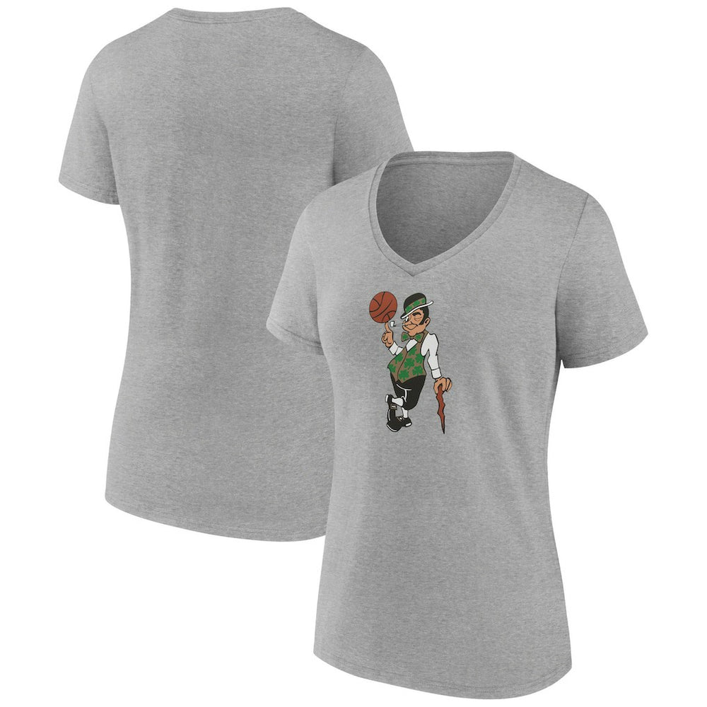 Boston Celtics Women's Alternate Logo V-Neck T-Shirt - Gray cheap
