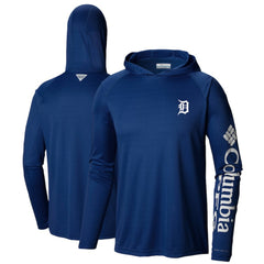 Detroit Tigers Terminal Tackle Long Sleeve Hoodie T-Shirt Navy