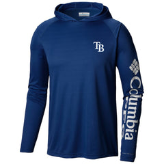 Tampa Bay Rays Terminal Tackle Long Sleeve Hoodie T-Shirt Navy