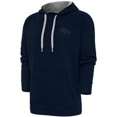 Denver Broncos Antigua Tonal Logo Victory Pullover Hoodie - Navy cheap