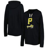 Pittsburgh Pirates Touch Women's Pre-Game Raglan Pullover Hoodie Black