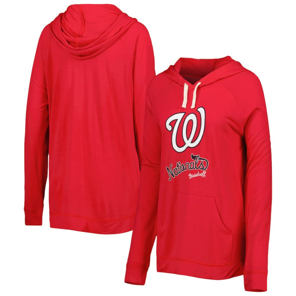 Washington Nationals Touch Women's Pre-Game Raglan Pullover Hoodie Red