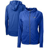 Seattle Seahawks Cutter & Buck Women's Throwback Logo Adapt Eco Knit Hybrid Recycled Full-Zip Hoodie - Royal online