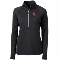 Tampa Bay Buccaneers Cutter & Buck Women's Throwback Logo Adapt Eco Knit Stretch Recycled Half-Zip Pullover Top - Black on sale