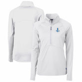 Detroit Lions Cutter & Buck Women's Throwback Logo Adapt Eco Knit Stretch Recycled Half-Zip Pullover Top - White on sale