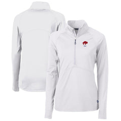Buffalo Bills Cutter & Buck Women's Throwback Logo Adapt Eco Knit Stretch Recycled Half-Zip Pullover Top - White online