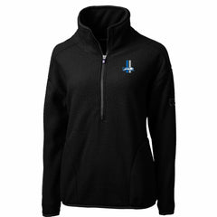 Detroit Lions Cutter & Buck Women's Throwback Logo Cascade Eco Sherpa Fleece Half-Zip Pullover Jacket - Black for sale