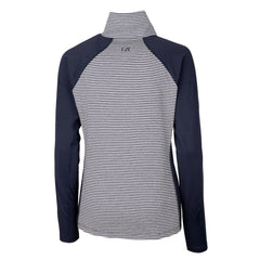 Los Angeles Chargers Cutter & Buck Women's Throwback Logo Forge Tonal Stripe Stretch Half-Zip Pullover Top - Navy online