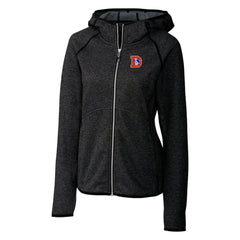 Denver Broncos Cutter & Buck Women's Throwback Logo Mainsail Full-Zip Jacket - Heather Charcoal discount