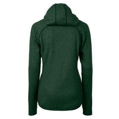 New York Jets Cutter & Buck Women's Throwback Logo Mainsail Full-Zip Jacket - Heather Green outlet