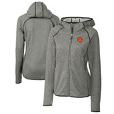 Cincinnati Bengals Cutter & Buck Women's Throwback Logo Mainsail Full-Zip Jacket - Heather Gray on sale