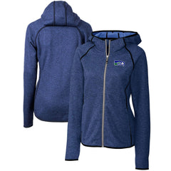 Seattle Seahawks Cutter & Buck Women's Throwback Logo Mainsail Full-Zip Jacket - Heather Royal sale