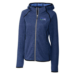 Seattle Seahawks Cutter & Buck Women's Throwback Logo Mainsail Full-Zip Jacket - Heather Royal sale