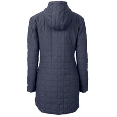 Chicago Bears Cutter & Buck Women's Throwback Logo Rainier Primaloft Eco Full-Zip Hoodie Long Coat - Heather Navy outlet