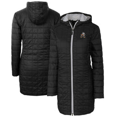 Cleveland Browns Cutter & Buck Women's Throwback Logo Rainier Primaloft Eco Full-Zip Hoodie Long Coat - Black sale