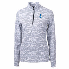 Detroit Lions Cutter & Buck Women's Throwback Logo Traverse Camo Quarter-Zip Pullover Top - Charcoal discount