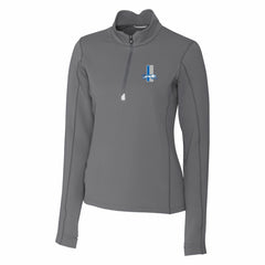 Detroit Lions Cutter & Buck Women's Throwback Logo Traverse Stretch Quarter-Zip Pullover Top - Steel sale