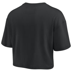 Philadelphia 76ers Women's Elements Super Soft Boxy Cropped T-Shirt - Black on sale