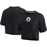 Boston Celtics Women's Elements Super Soft Boxy Cropped T-Shirt - Black sale