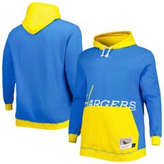 Los Angeles Chargers Big & Tall Big Face Pullover Hoodie - Powder Blue/Gold sale